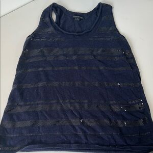Banana Republic Blue Sleeveless Tank Top
